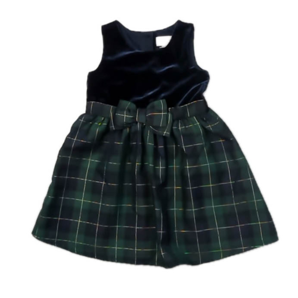 The Children's Place Girls Navy | Green Plaid Dress size: 4T - Picture 1 of 1